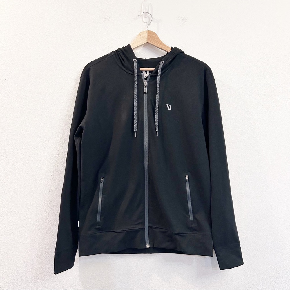 Vuori Black Zip-Up Hoodie